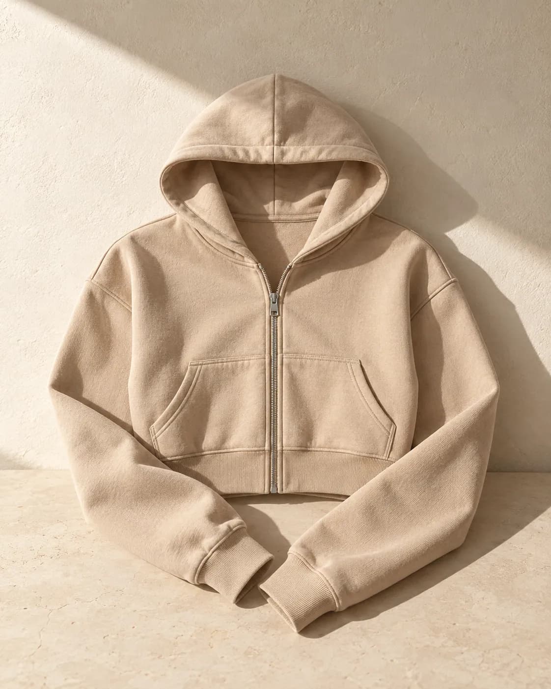 SAMPLE — Cropped Zip Hoodie